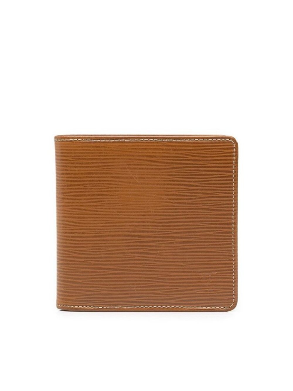 Louis Vuitton Epi Portefeuille Cartes Credit Monet Bifold Wallet Brown Leather